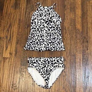 Anne Cole Black and White Tankini, M
